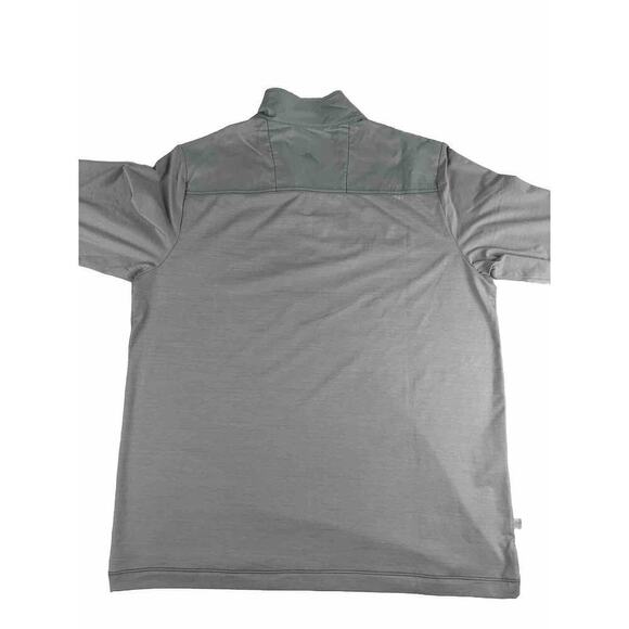 Tommy Bahama Island Zone Sport On Deck 1/2 Zip Pullover Grey/Blue Men’s Small - Picture 4 of 7